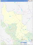Lewis and Clark County Wall Map Basic Style
